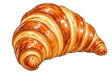 A golden cornetto