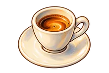 A cup of espresso