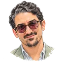 Illustrated portrait of Aviv Ben-Yosef