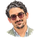 Illustrated portrait of Aviv Ben-Yosef